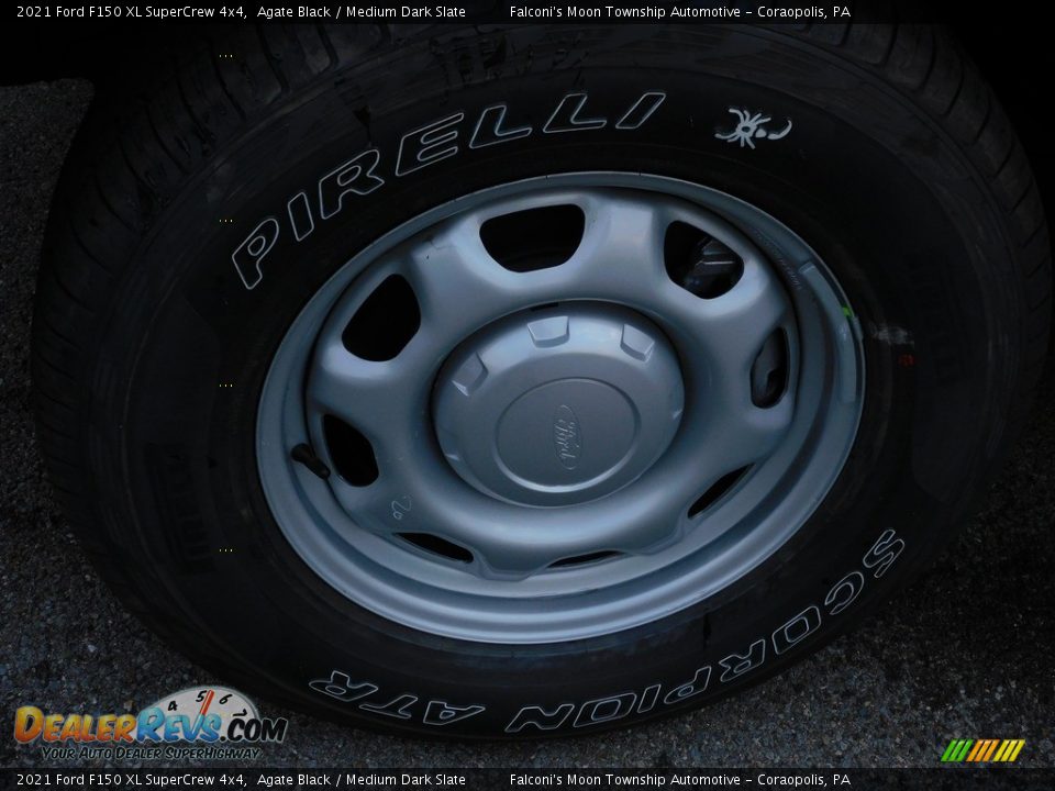 2021 Ford F150 XL SuperCrew 4x4 Agate Black / Medium Dark Slate Photo #10