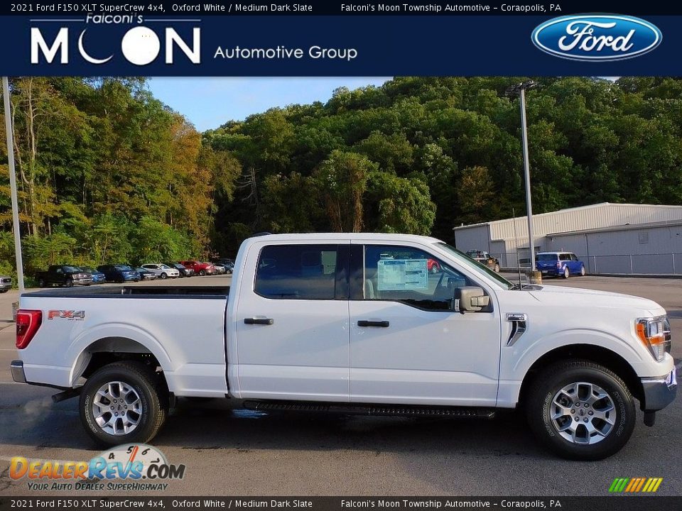 2021 Ford F150 XLT SuperCrew 4x4 Oxford White / Medium Dark Slate Photo #1