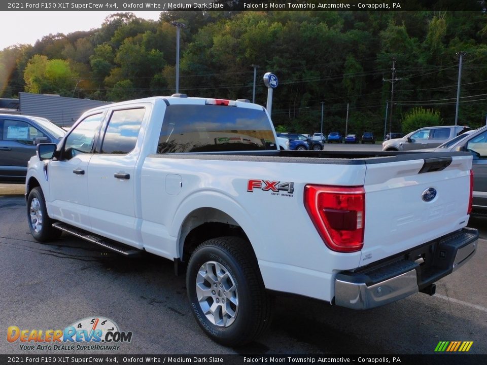 2021 Ford F150 XLT SuperCrew 4x4 Oxford White / Medium Dark Slate Photo #5