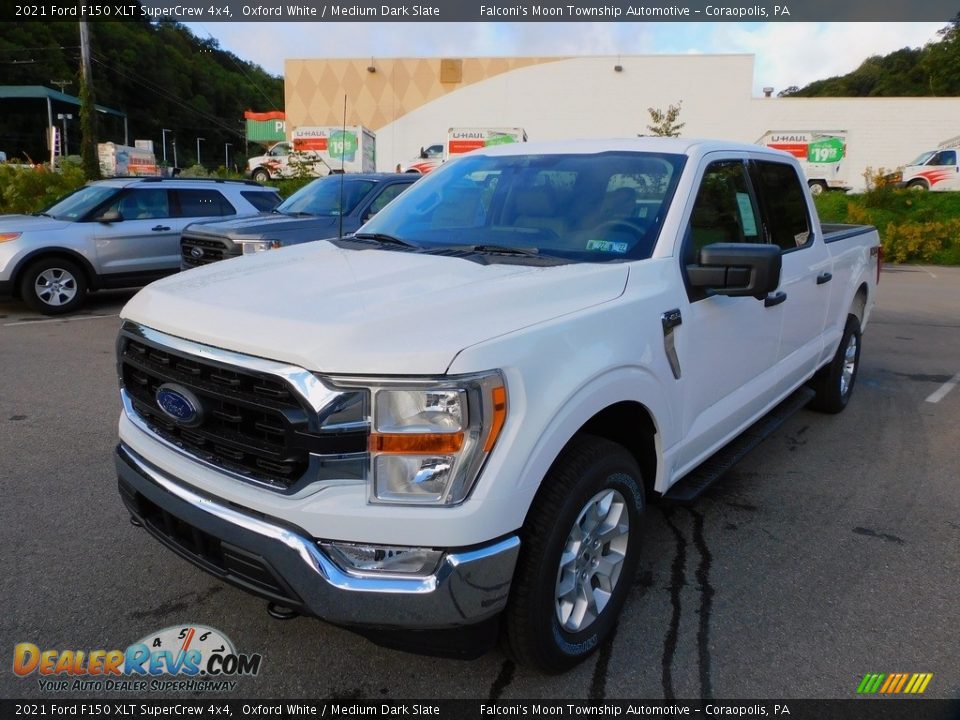 2021 Ford F150 XLT SuperCrew 4x4 Oxford White / Medium Dark Slate Photo #7