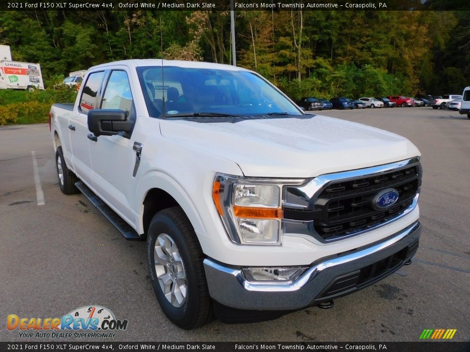 2021 Ford F150 XLT SuperCrew 4x4 Oxford White / Medium Dark Slate Photo #9