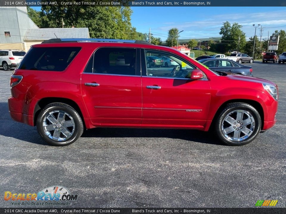 2014 GMC Acadia Denali AWD Crystal Red Tintcoat / Cocoa Dune Photo #5