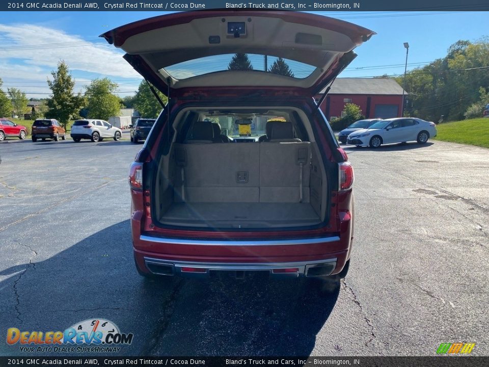 2014 GMC Acadia Denali AWD Crystal Red Tintcoat / Cocoa Dune Photo #9