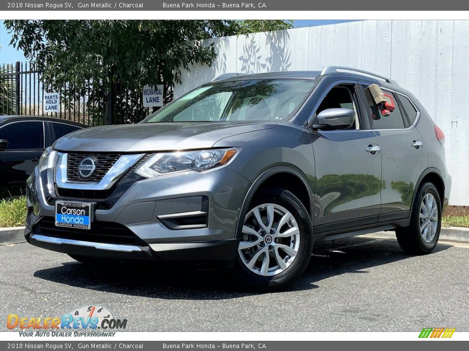 2018 Nissan Rogue SV Gun Metallic / Charcoal Photo #14