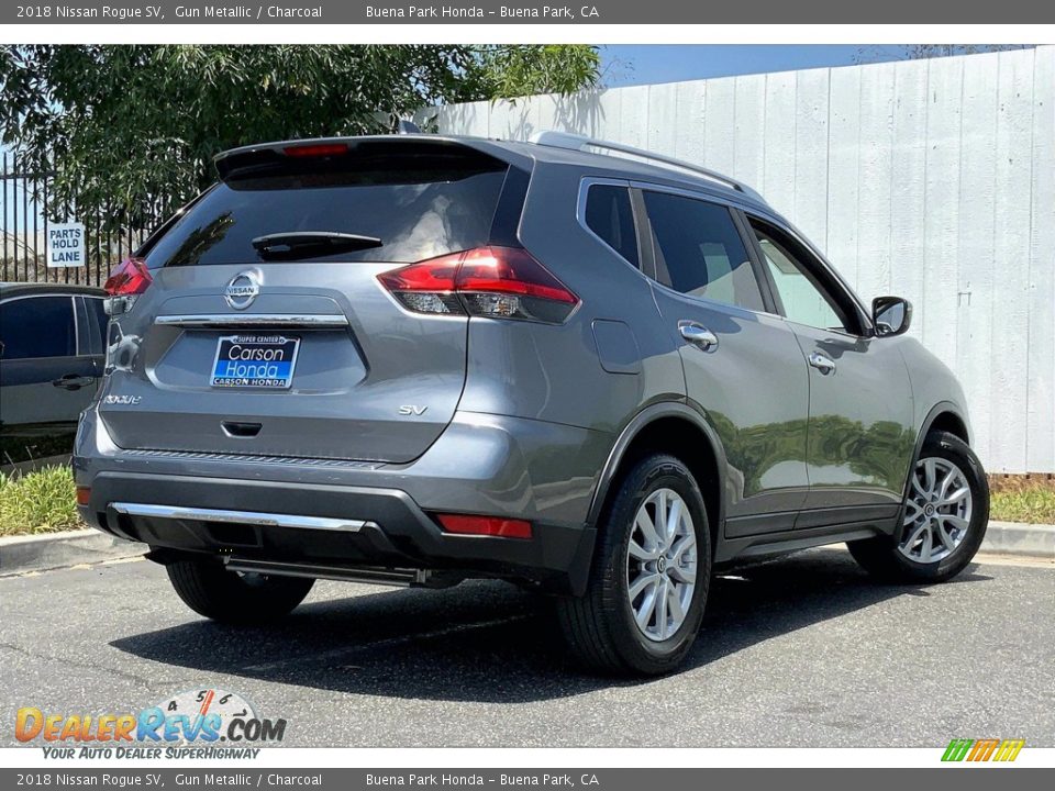 2018 Nissan Rogue SV Gun Metallic / Charcoal Photo #15