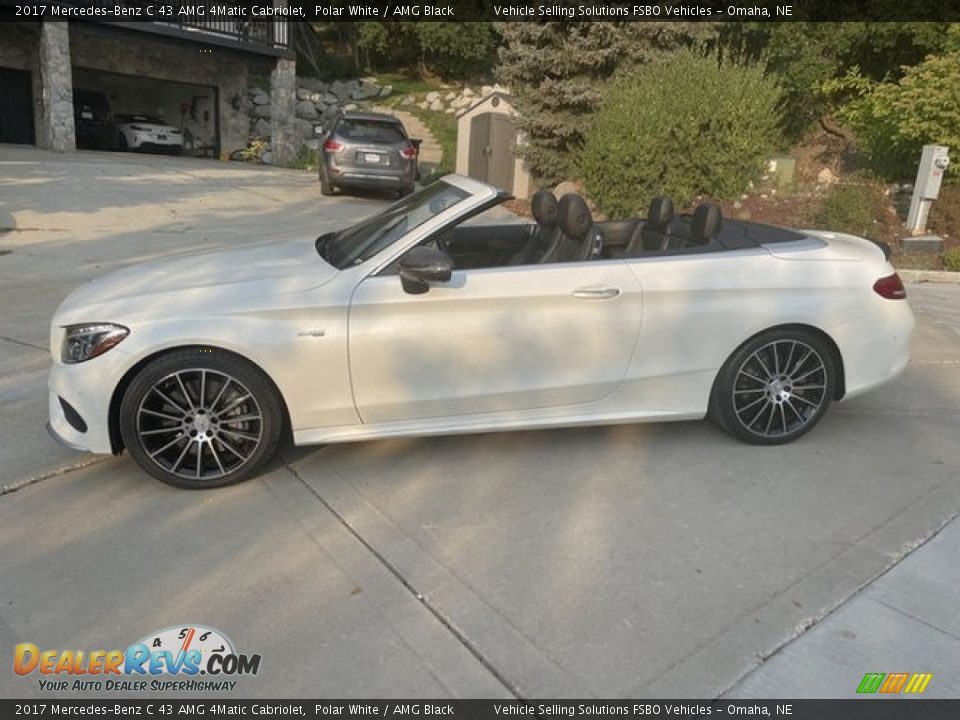 2017 Mercedes-Benz C 43 AMG 4Matic Cabriolet Polar White / AMG Black Photo #1