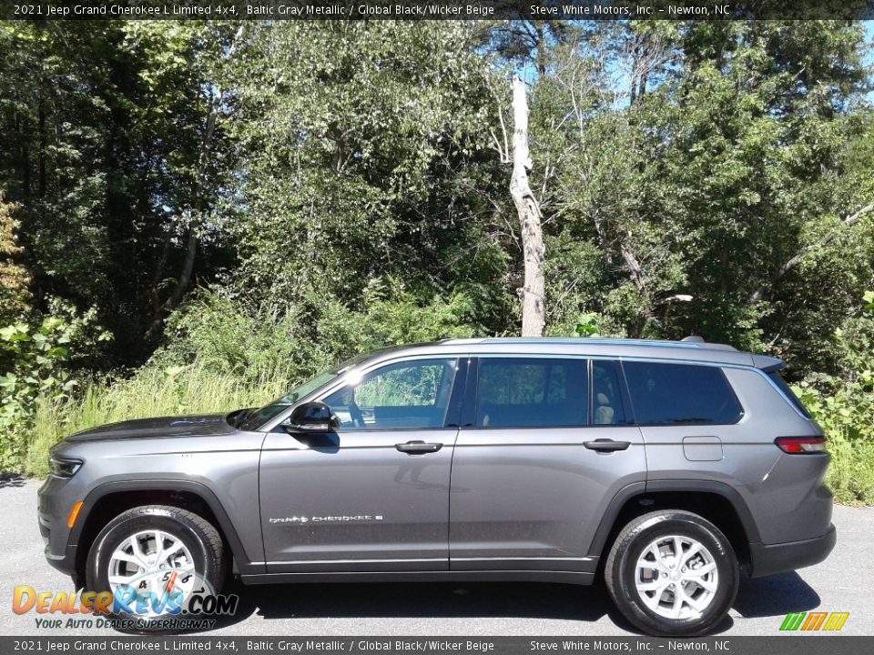 2021 Jeep Grand Cherokee L Limited 4x4 Baltic Gray Metallic / Global Black/Wicker Beige Photo #1
