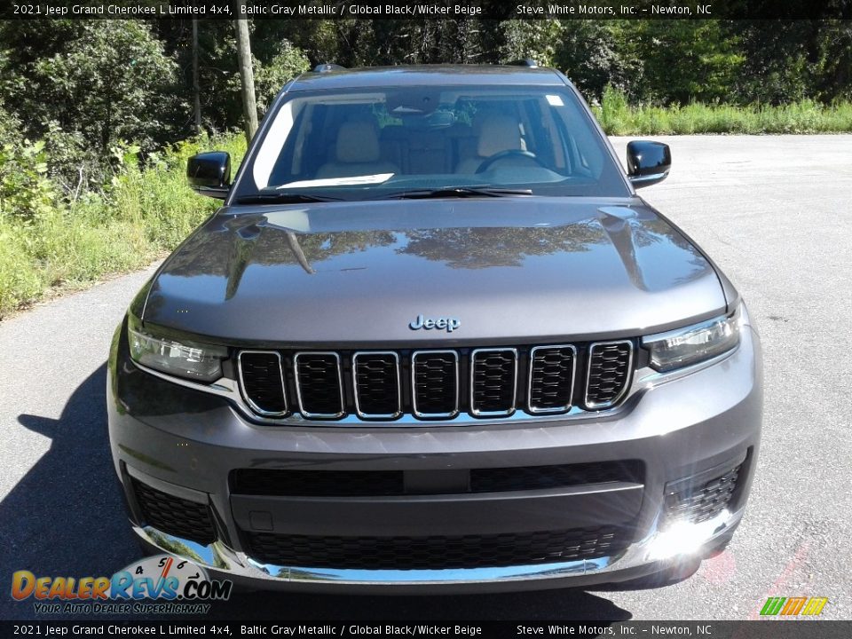 2021 Jeep Grand Cherokee L Limited 4x4 Baltic Gray Metallic / Global Black/Wicker Beige Photo #3