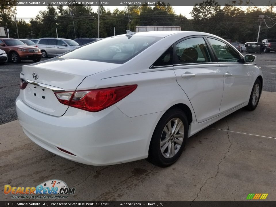 2013 Hyundai Sonata GLS Iridescent Silver Blue Pearl / Camel Photo #8