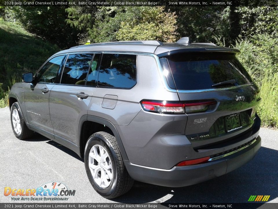 2021 Jeep Grand Cherokee L Limited 4x4 Baltic Gray Metallic / Global Black/Wicker Beige Photo #8