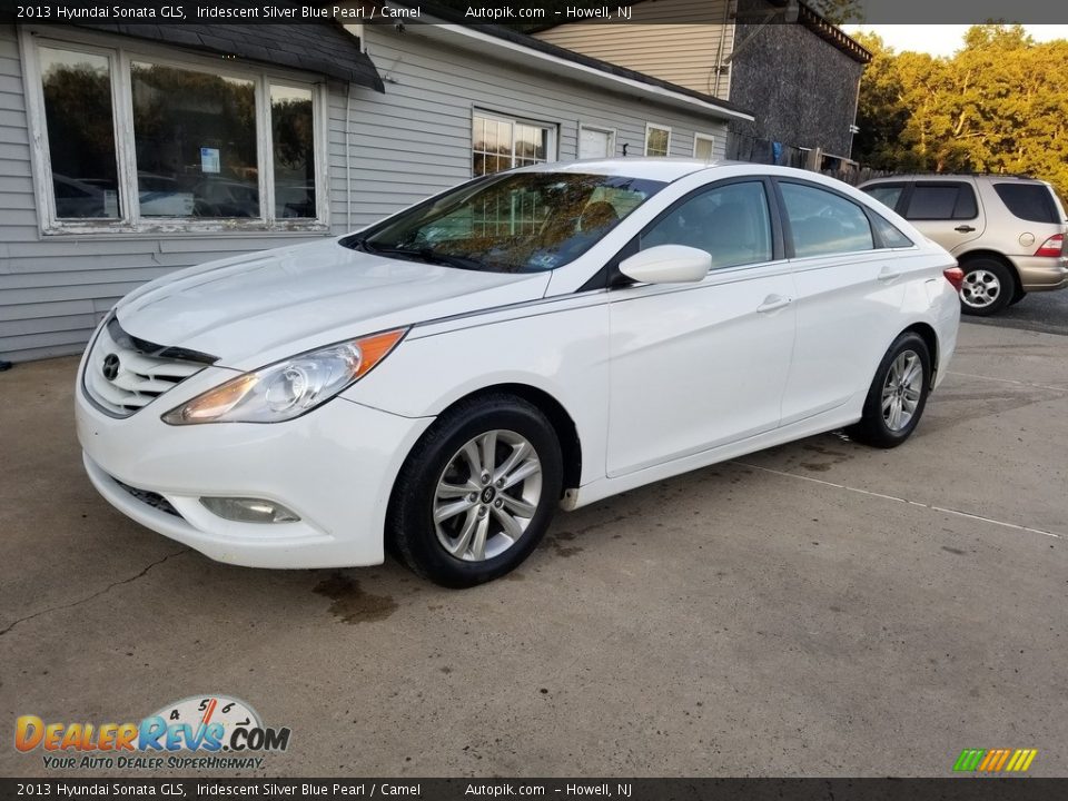 2013 Hyundai Sonata GLS Iridescent Silver Blue Pearl / Camel Photo #10