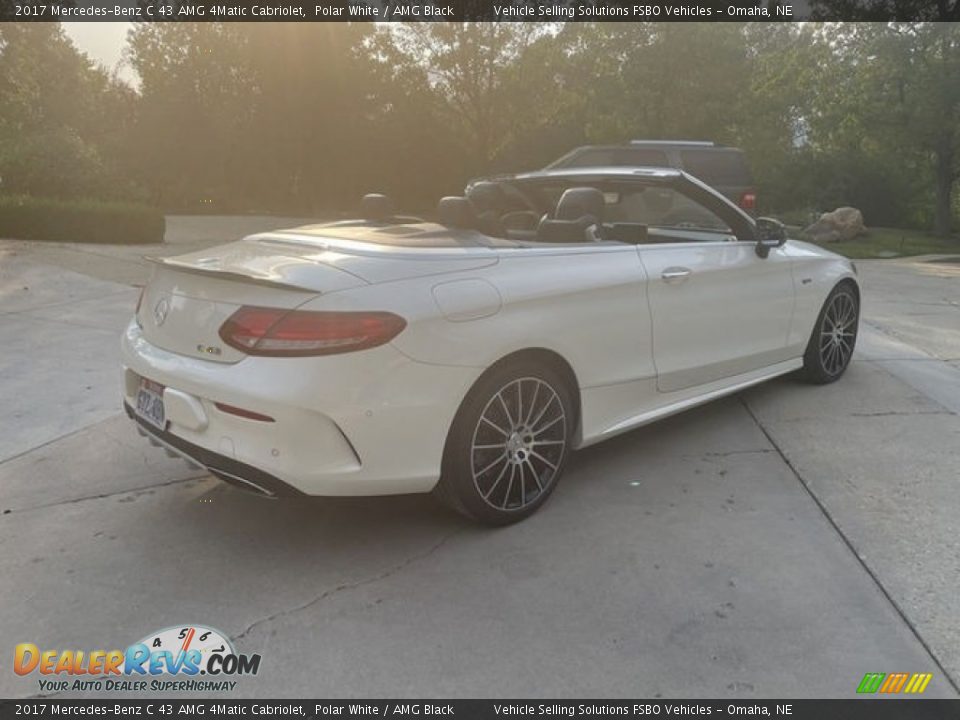 2017 Mercedes-Benz C 43 AMG 4Matic Cabriolet Polar White / AMG Black Photo #14