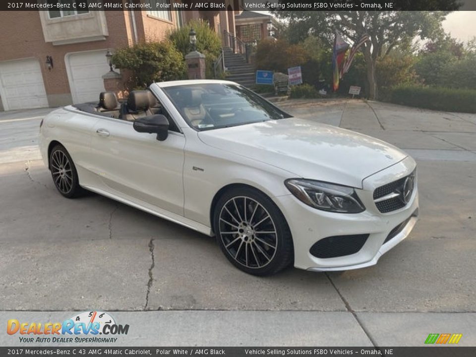 2017 Mercedes-Benz C 43 AMG 4Matic Cabriolet Polar White / AMG Black Photo #16