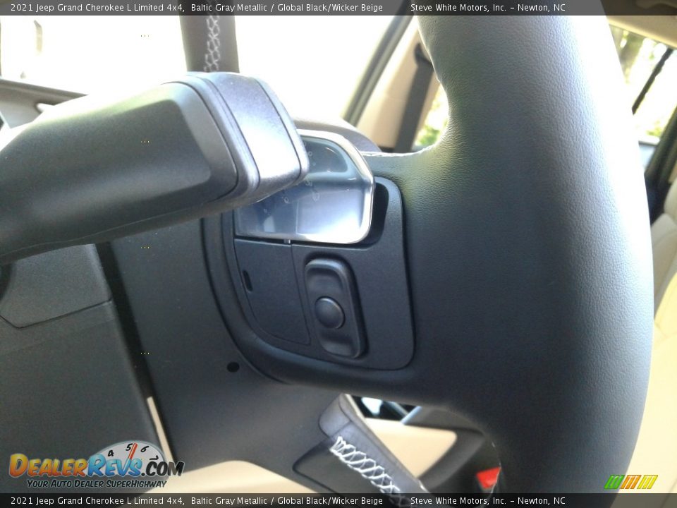 2021 Jeep Grand Cherokee L Limited 4x4 Baltic Gray Metallic / Global Black/Wicker Beige Photo #12
