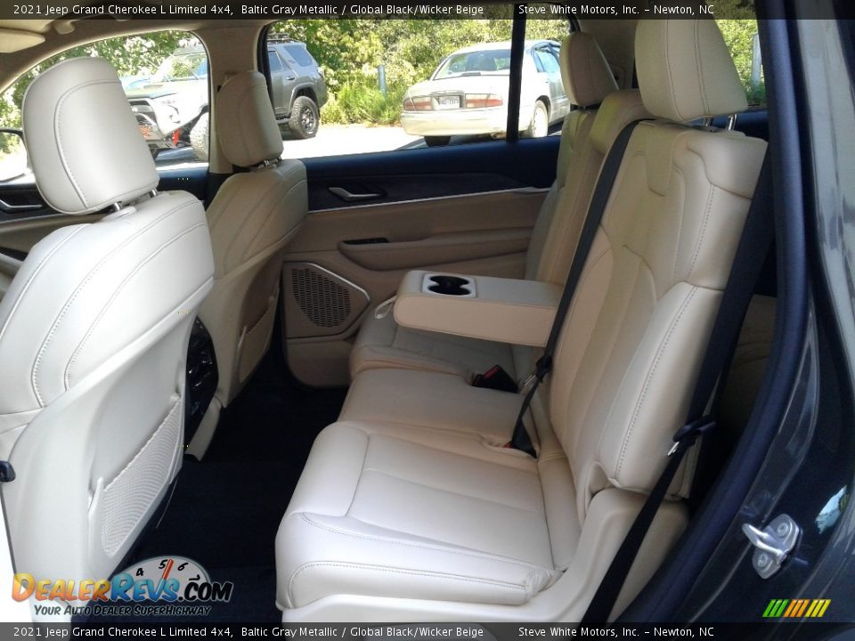 2021 Jeep Grand Cherokee L Limited 4x4 Baltic Gray Metallic / Global Black/Wicker Beige Photo #13