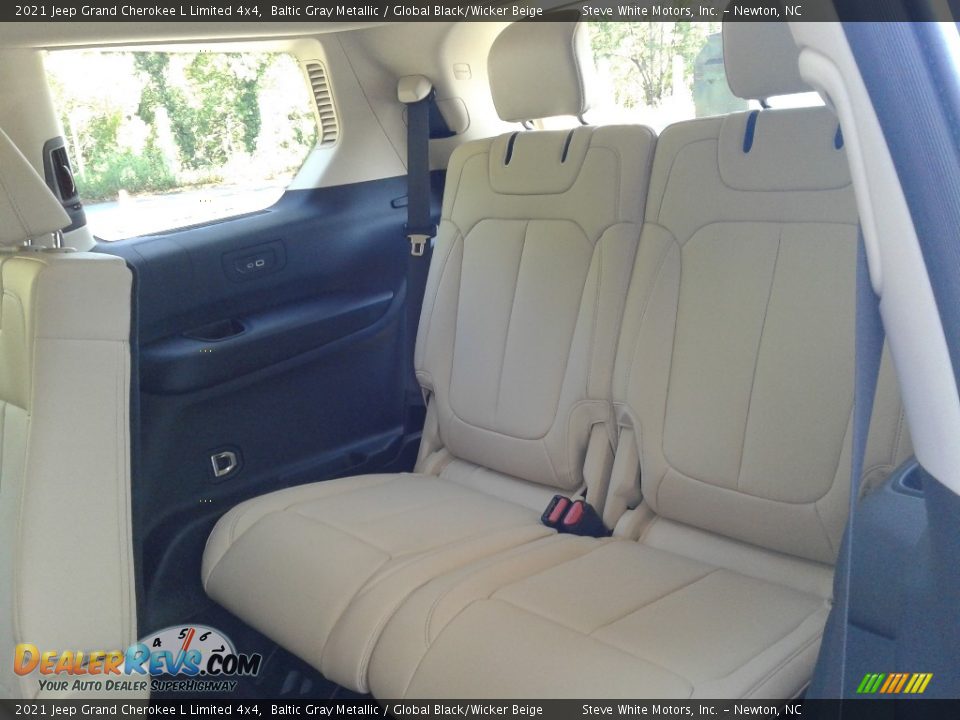 2021 Jeep Grand Cherokee L Limited 4x4 Baltic Gray Metallic / Global Black/Wicker Beige Photo #14