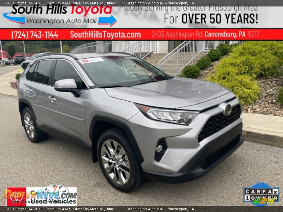 2020 Toyota RAV4 XLE Premium AWD Silver Sky Metallic / Black Photo #1