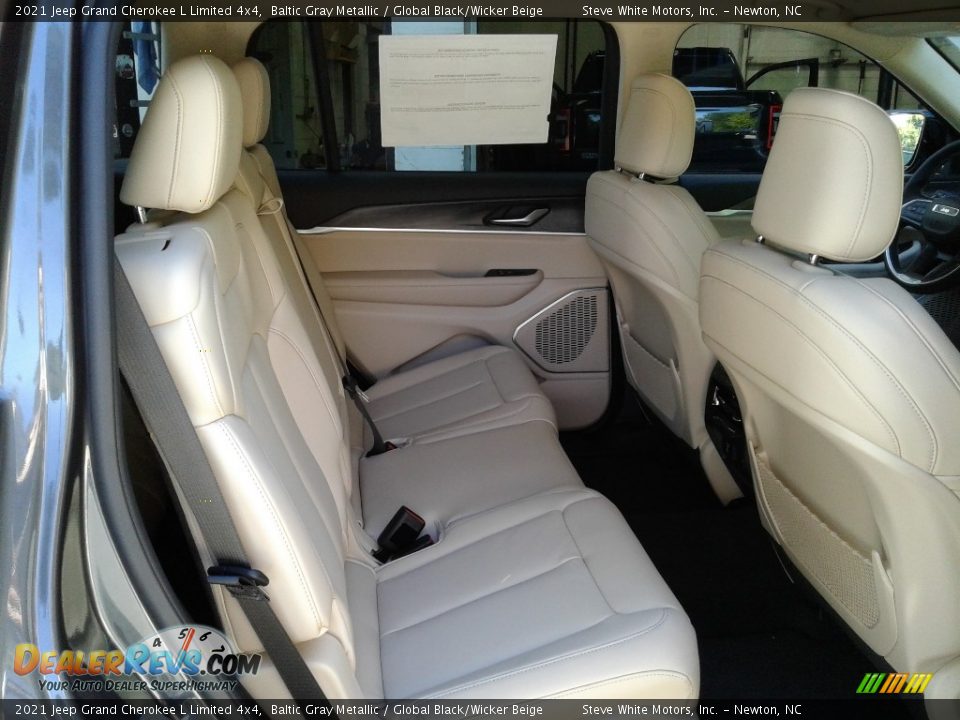 2021 Jeep Grand Cherokee L Limited 4x4 Baltic Gray Metallic / Global Black/Wicker Beige Photo #18