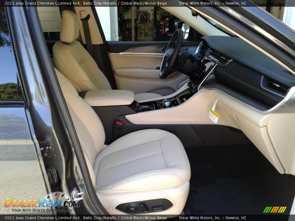 2021 Jeep Grand Cherokee L Limited 4x4 Baltic Gray Metallic / Global Black/Wicker Beige Photo #19