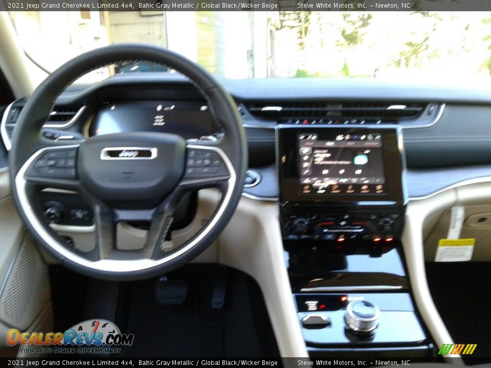 2021 Jeep Grand Cherokee L Limited 4x4 Baltic Gray Metallic / Global Black/Wicker Beige Photo #20