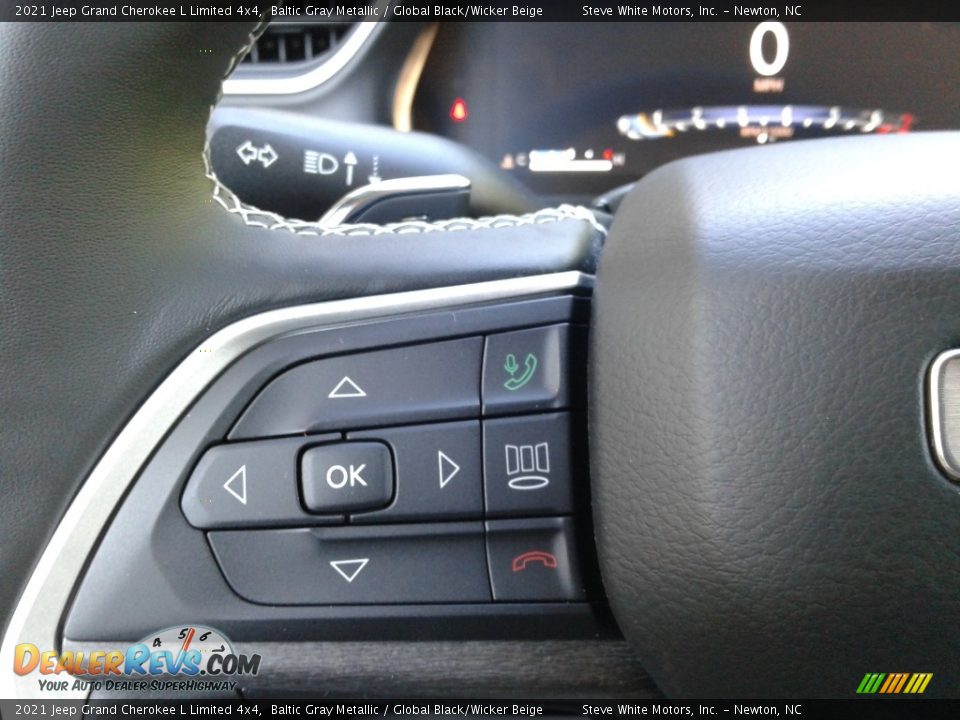 2021 Jeep Grand Cherokee L Limited 4x4 Baltic Gray Metallic / Global Black/Wicker Beige Photo #21
