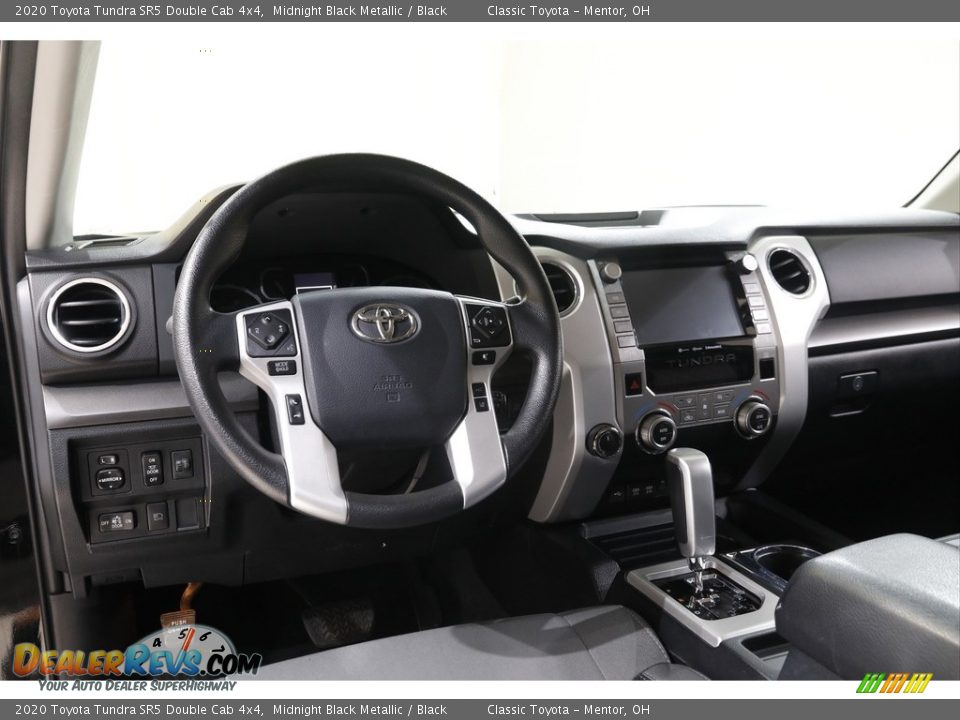 2020 Toyota Tundra SR5 Double Cab 4x4 Midnight Black Metallic / Black Photo #6