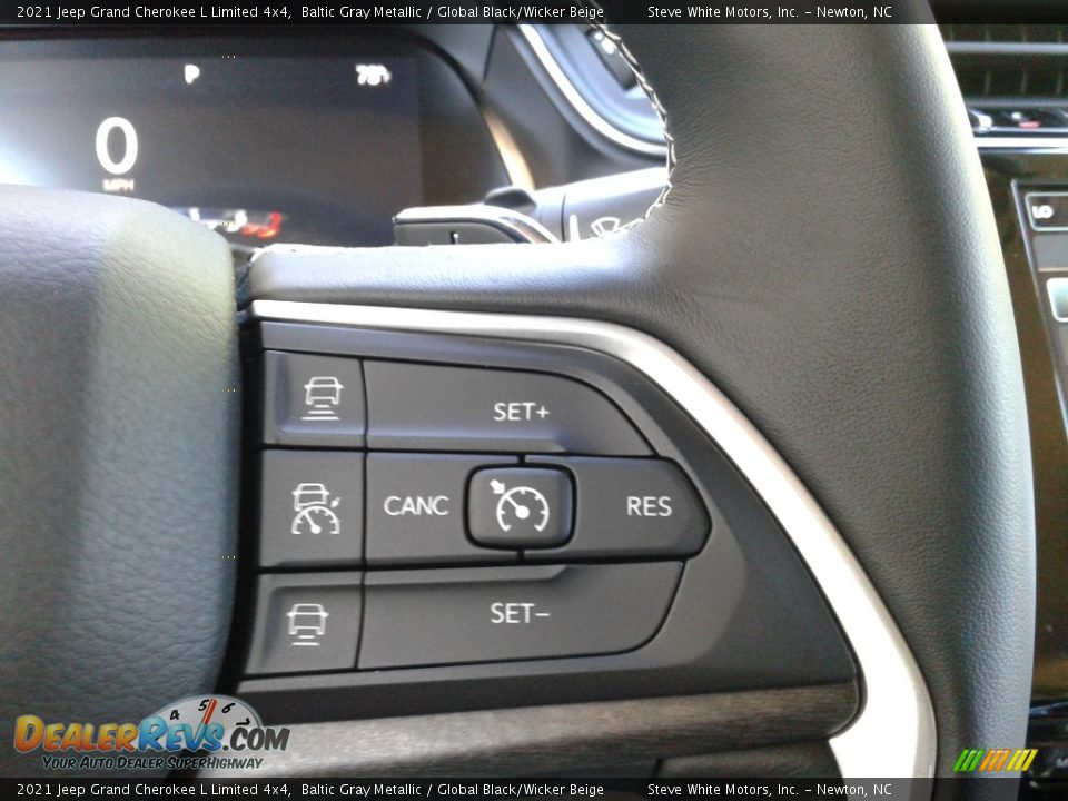 2021 Jeep Grand Cherokee L Limited 4x4 Baltic Gray Metallic / Global Black/Wicker Beige Photo #22