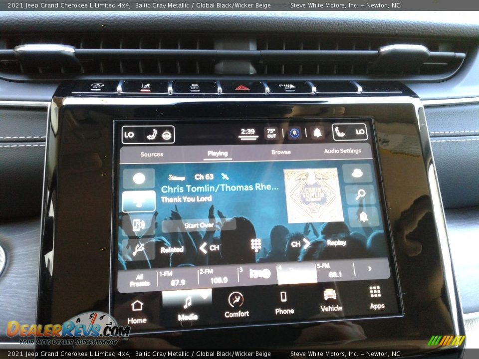 2021 Jeep Grand Cherokee L Limited 4x4 Baltic Gray Metallic / Global Black/Wicker Beige Photo #24