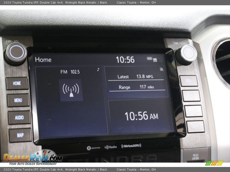 2020 Toyota Tundra SR5 Double Cab 4x4 Midnight Black Metallic / Black Photo #10