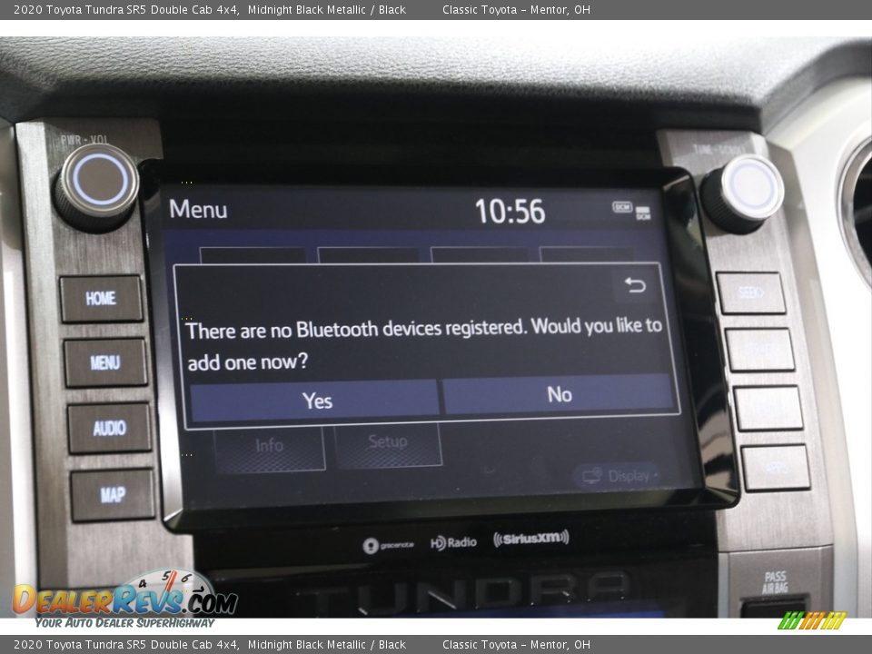 2020 Toyota Tundra SR5 Double Cab 4x4 Midnight Black Metallic / Black Photo #11