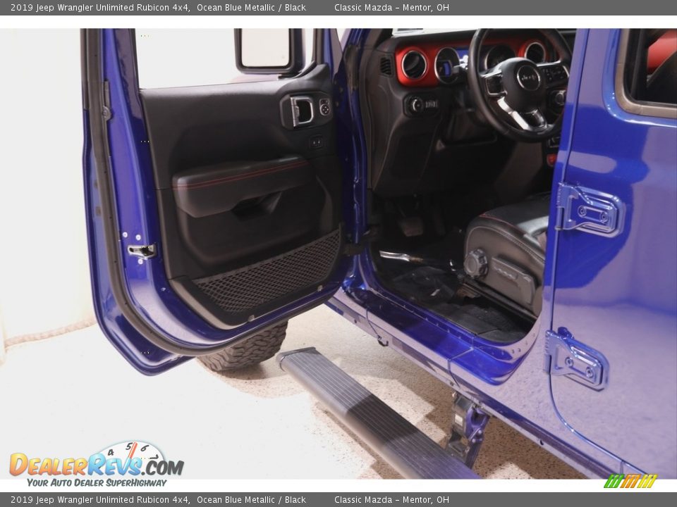 2019 Jeep Wrangler Unlimited Rubicon 4x4 Ocean Blue Metallic / Black Photo #5