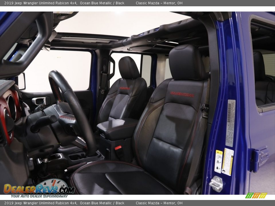 2019 Jeep Wrangler Unlimited Rubicon 4x4 Ocean Blue Metallic / Black Photo #6