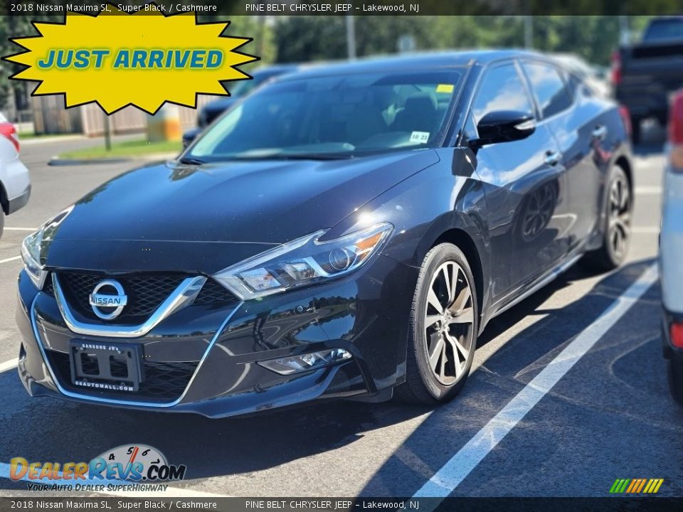 2018 Nissan Maxima SL Super Black / Cashmere Photo #1