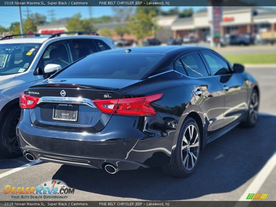 2018 Nissan Maxima SL Super Black / Cashmere Photo #3