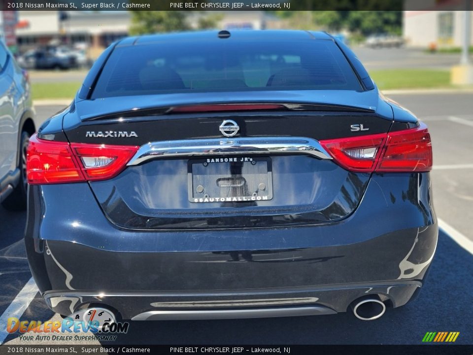 2018 Nissan Maxima SL Super Black / Cashmere Photo #4