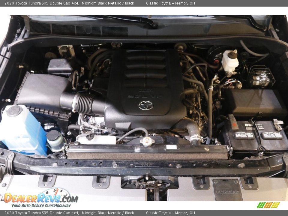 2020 Toyota Tundra SR5 Double Cab 4x4 Midnight Black Metallic / Black Photo #19