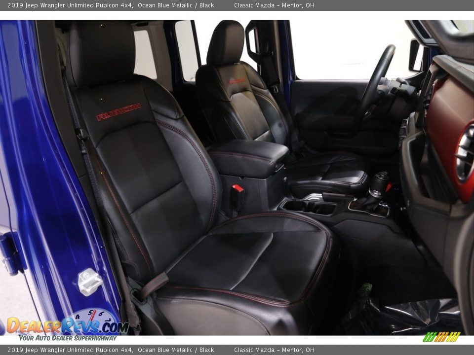 2019 Jeep Wrangler Unlimited Rubicon 4x4 Ocean Blue Metallic / Black Photo #18