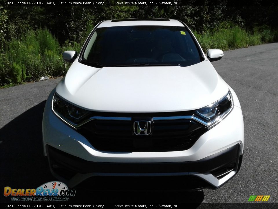 2021 Honda CR-V EX-L AWD Platinum White Pearl / Ivory Photo #4