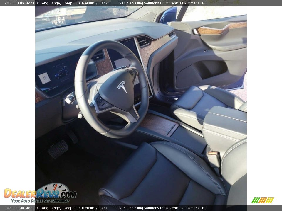 Black Interior - 2021 Tesla Model X Long Range Photo #3