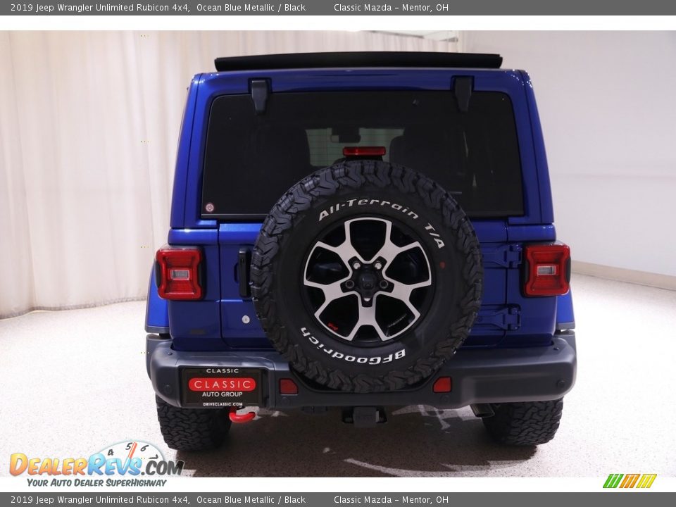 2019 Jeep Wrangler Unlimited Rubicon 4x4 Ocean Blue Metallic / Black Photo #21