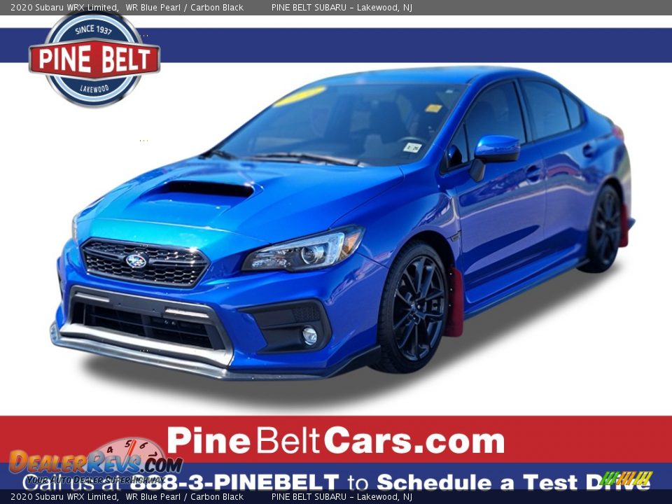 2020 Subaru WRX Limited WR Blue Pearl / Carbon Black Photo #1