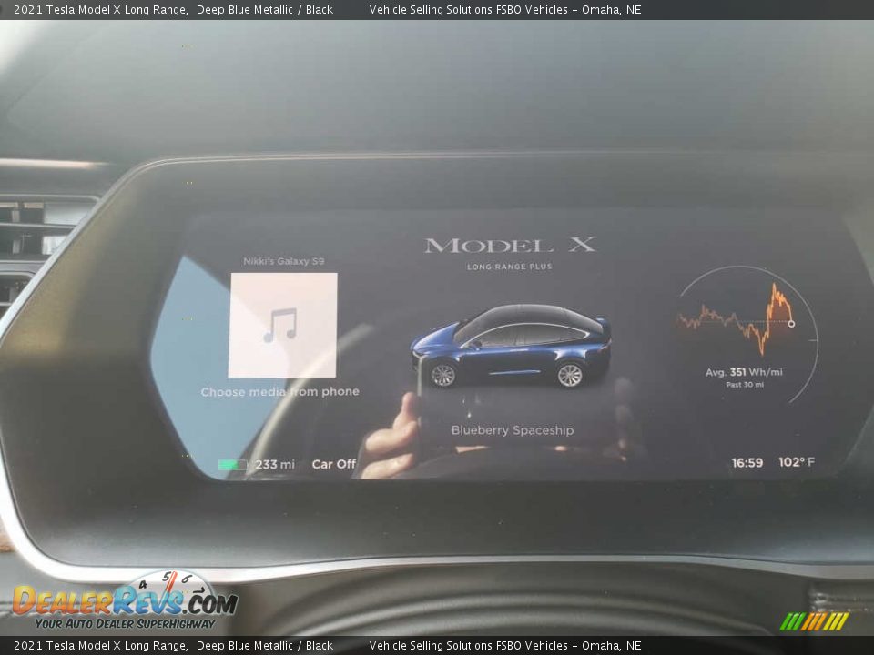 2021 Tesla Model X Long Range Gauges Photo #5