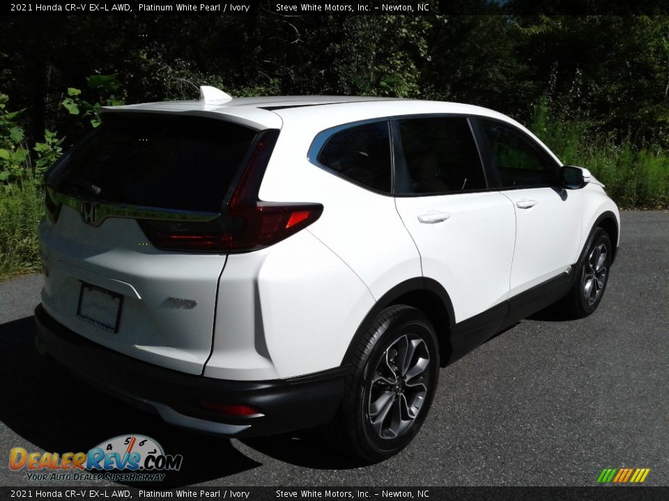 2021 Honda CR-V EX-L AWD Platinum White Pearl / Ivory Photo #7