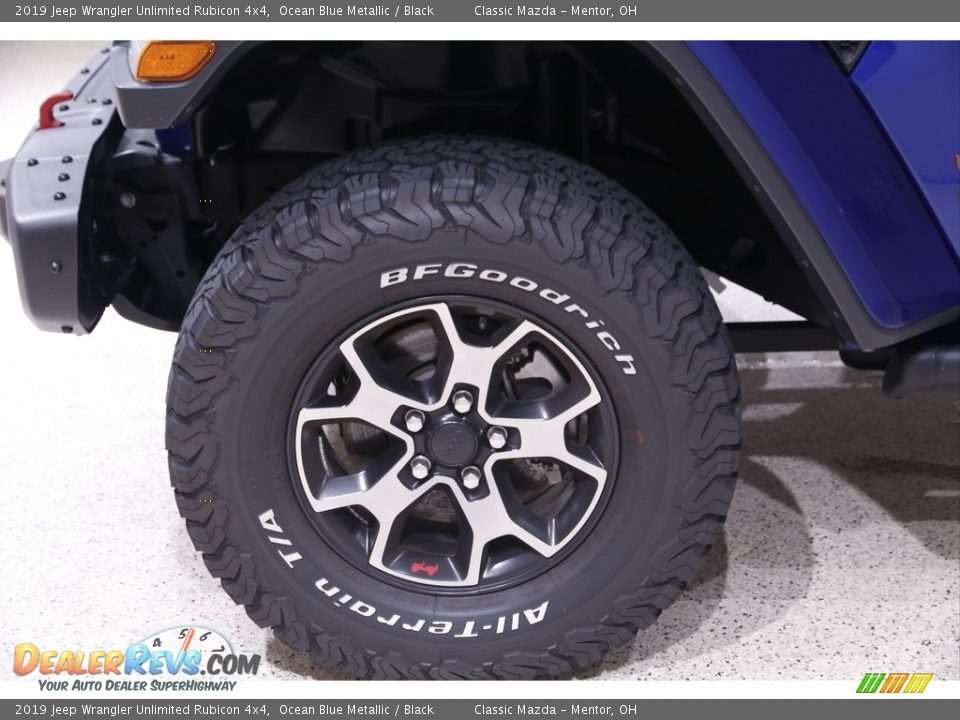 2019 Jeep Wrangler Unlimited Rubicon 4x4 Ocean Blue Metallic / Black Photo #23