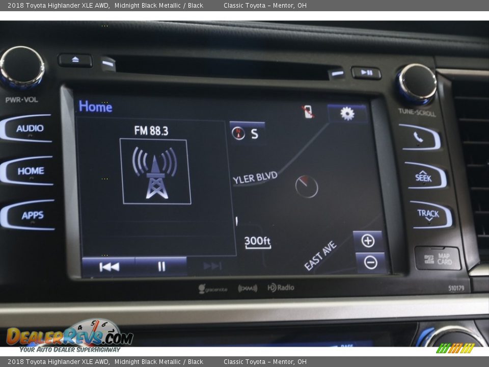 2018 Toyota Highlander XLE AWD Midnight Black Metallic / Black Photo #10