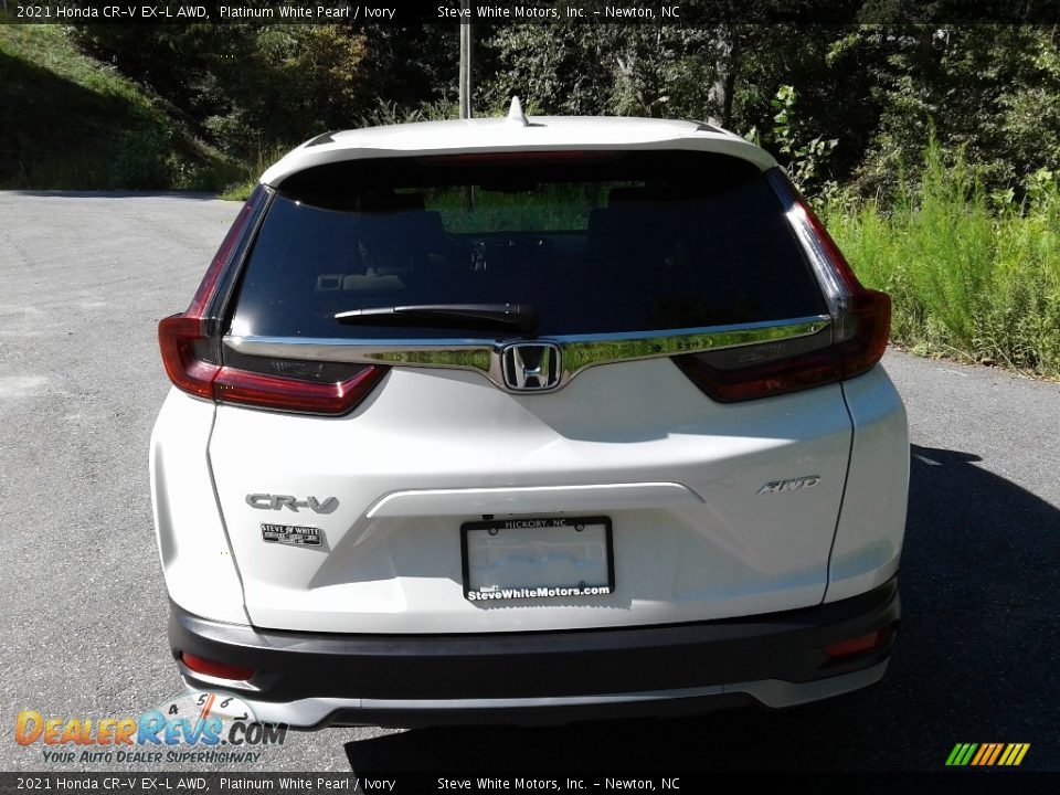 2021 Honda CR-V EX-L AWD Platinum White Pearl / Ivory Photo #8