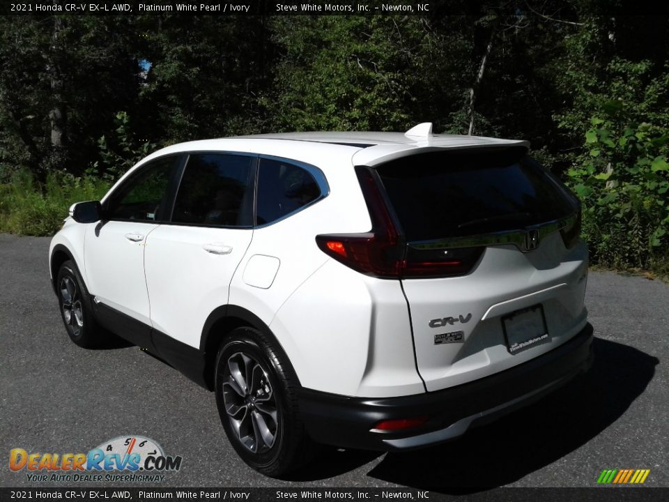 2021 Honda CR-V EX-L AWD Platinum White Pearl / Ivory Photo #9