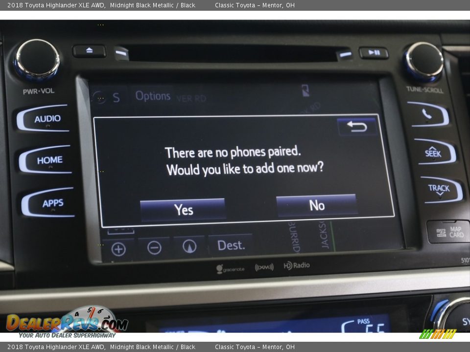 2018 Toyota Highlander XLE AWD Midnight Black Metallic / Black Photo #12