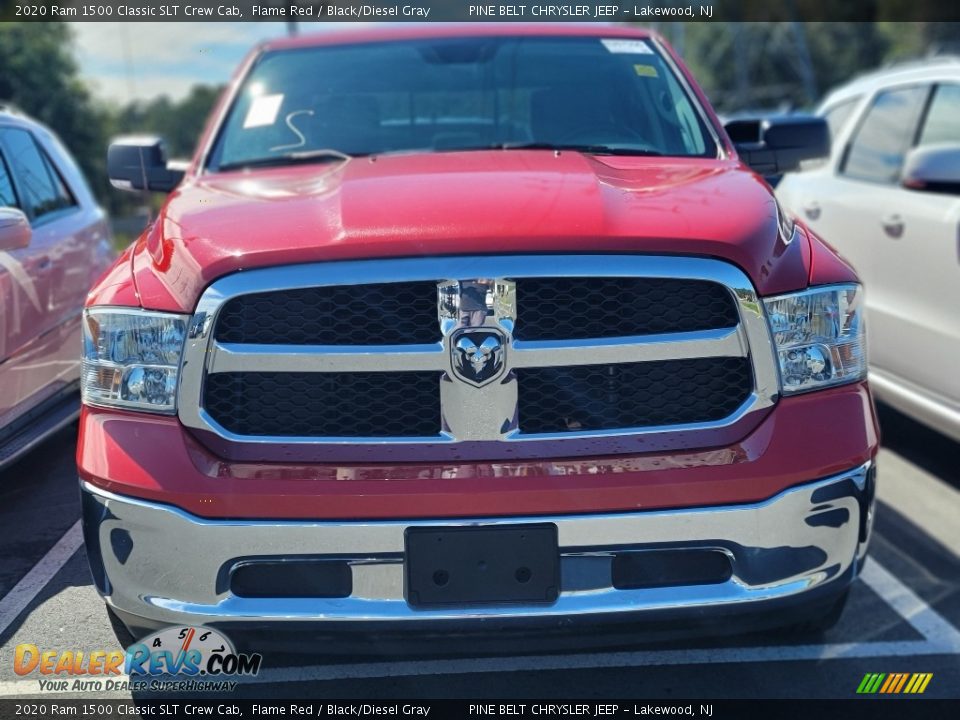 2020 Ram 1500 Classic SLT Crew Cab Flame Red / Black/Diesel Gray Photo #2