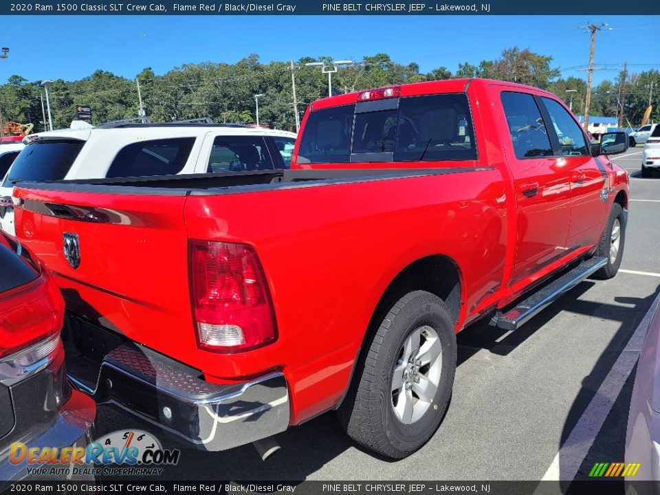 2020 Ram 1500 Classic SLT Crew Cab Flame Red / Black/Diesel Gray Photo #3